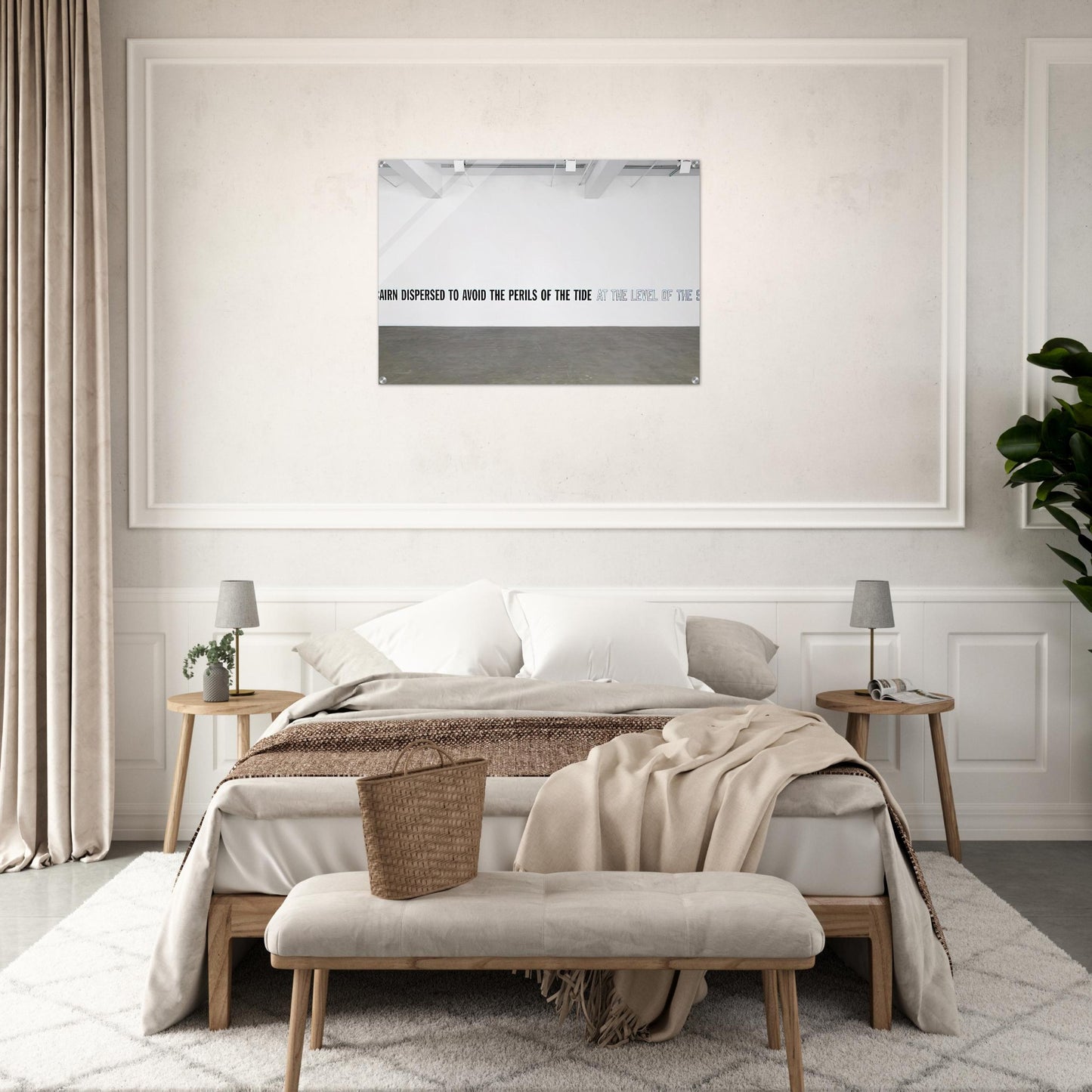A Cairn Dispersed... - 2008 - Lawrence Weiner Acrylic Print - 70x100 cm / 28x40″ inches