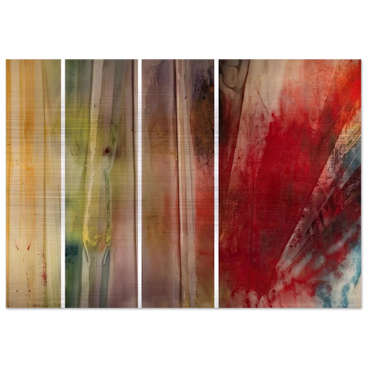 A Warmth, A Lightness, A Glow and Then - Sam Gilliam Brushed Aluminum Print - 70x100 cm / 28x40 inches | Sam Gilliam Aluminum Print | Sam Gilliam Prints