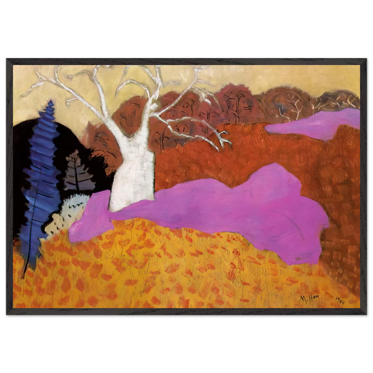 Autumn - 1944 - Milton Avery 70x100 cm / 28x40 inches Framed Art Print – Black Wooden Frame