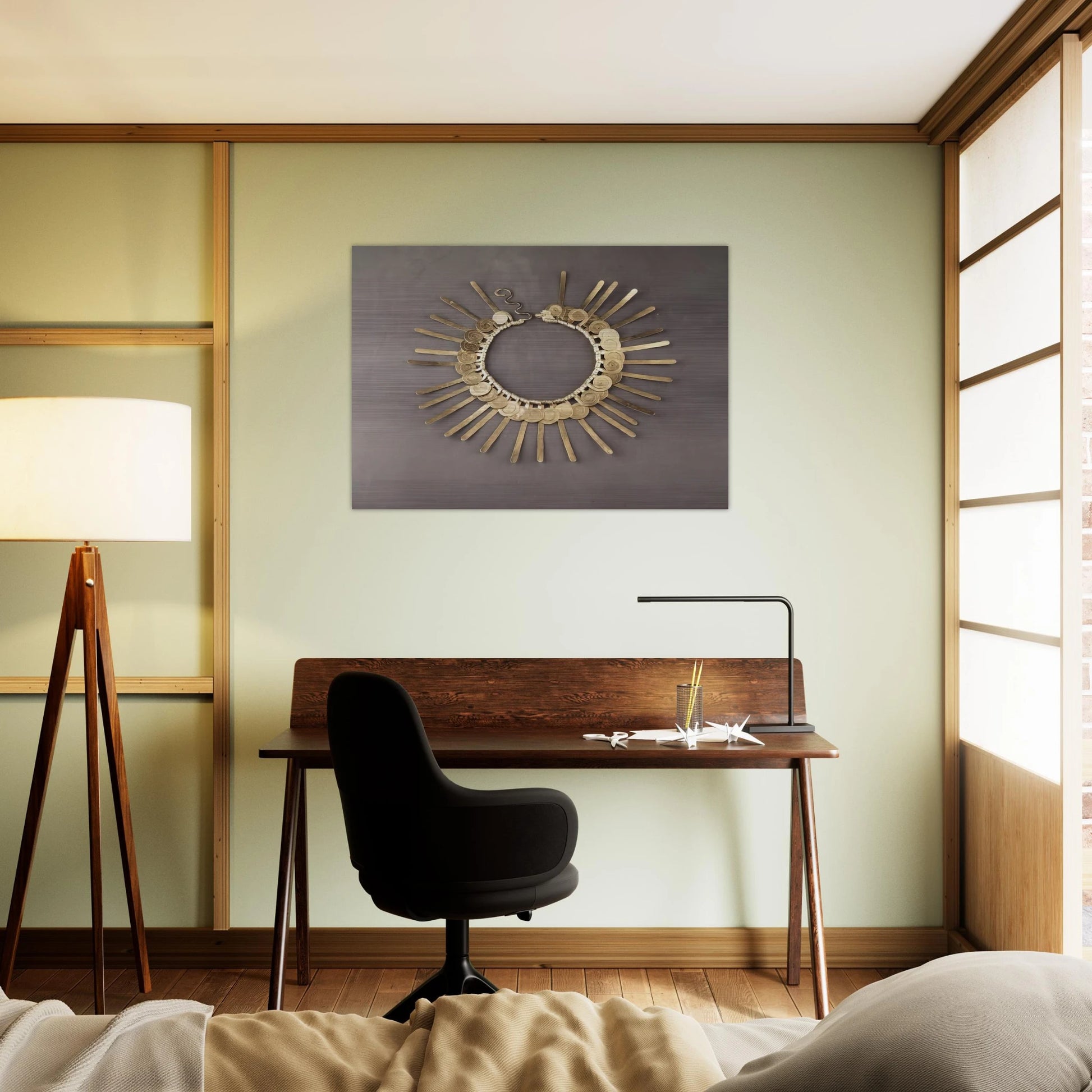 NECKLACE 1937 - Alexander Calder Brushed Aluminum Print - 70x100 cm / 28x40 inches | Alexander Calder Aluminum Print | Alexander Calder Prints
