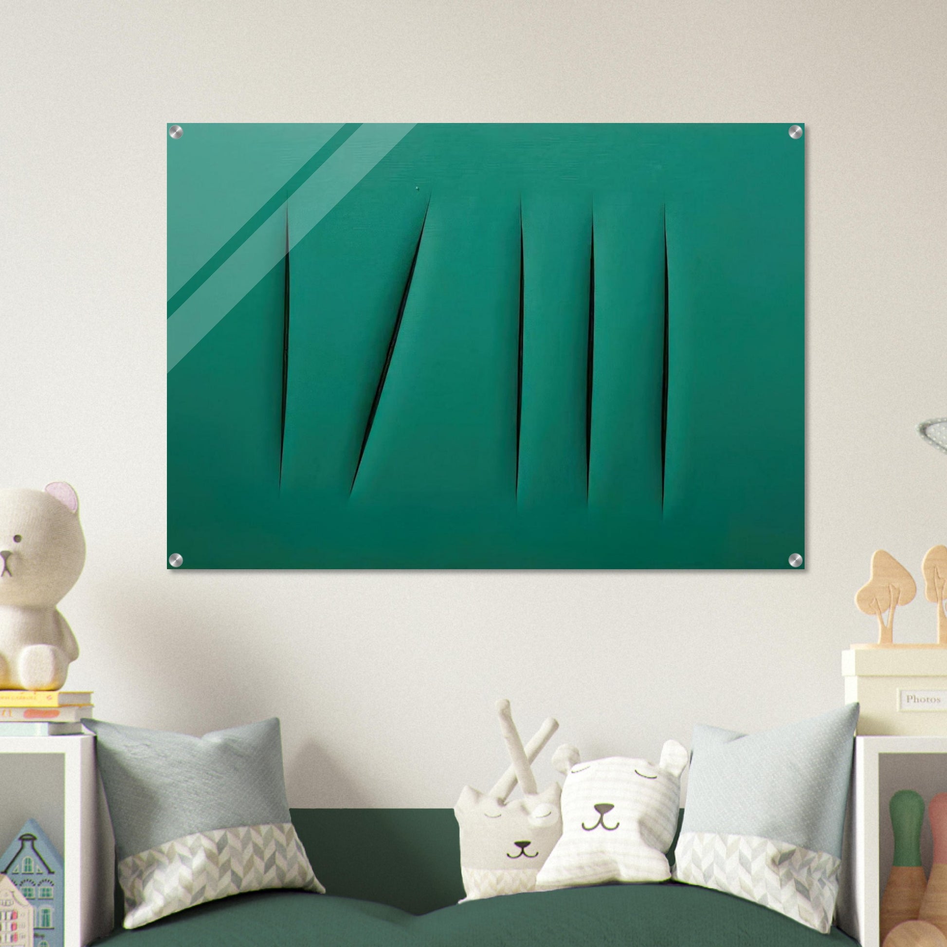 Concept Spatial - Lucio Fontana Acrylic Print - 70x100 cm / 28x40″ inches | Lucio Fontana Wall Art | Lucio Fontana Prints