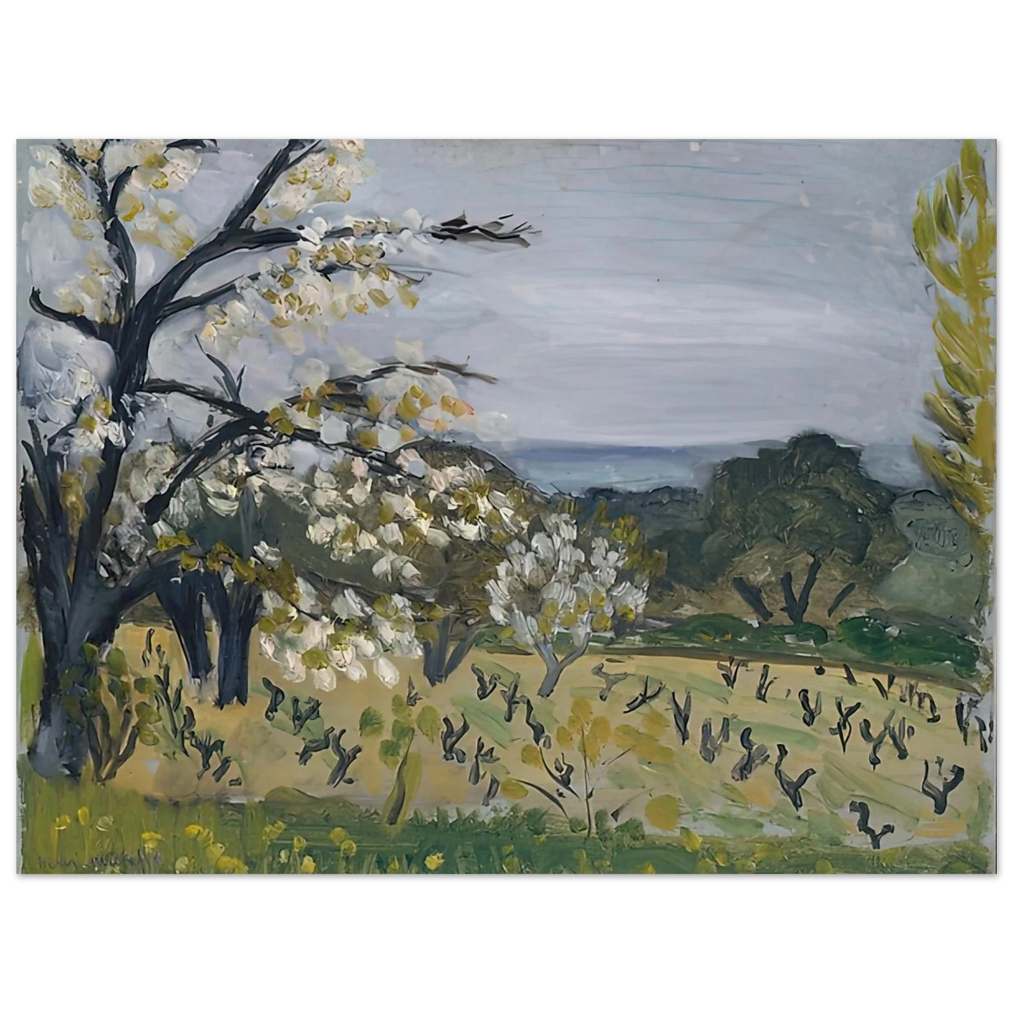 Henri Matisse - LANDSCAPE NICE 1919  75x100 cm / 30x40inches Fine Art Poster