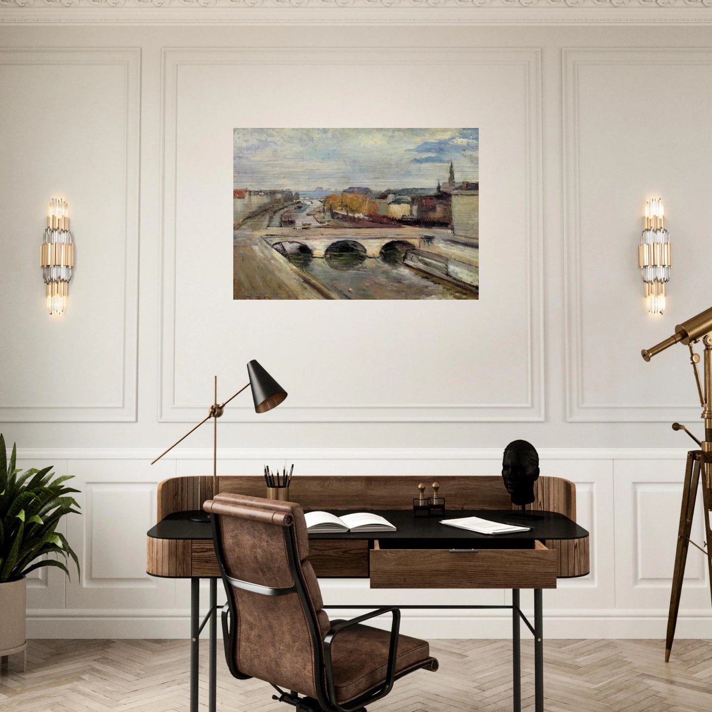 THE POT SAINT MICHEL IN PARIS 1900 - Henri Matisse Brushed Aluminum Print - 70x100 cm / 28x40 inches | Henri Matisse Aluminum Print | Henri Matisse Prints