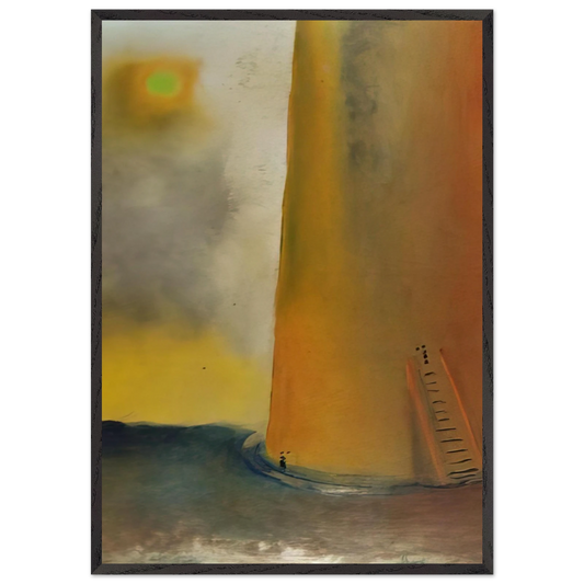TOWER 1 - Salvador Dali 70x100 cm / 28x40 inches Framed Art Print – Black Wooden Frame