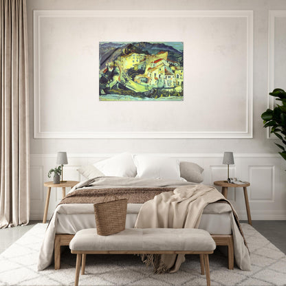 LANDSCAPE OF CAGNES - Chaim Soutine Acrylic Print - 70x100 cm / 28x40″ inches | Chaim Soutine Wall Art | Chaim Soutine Prints