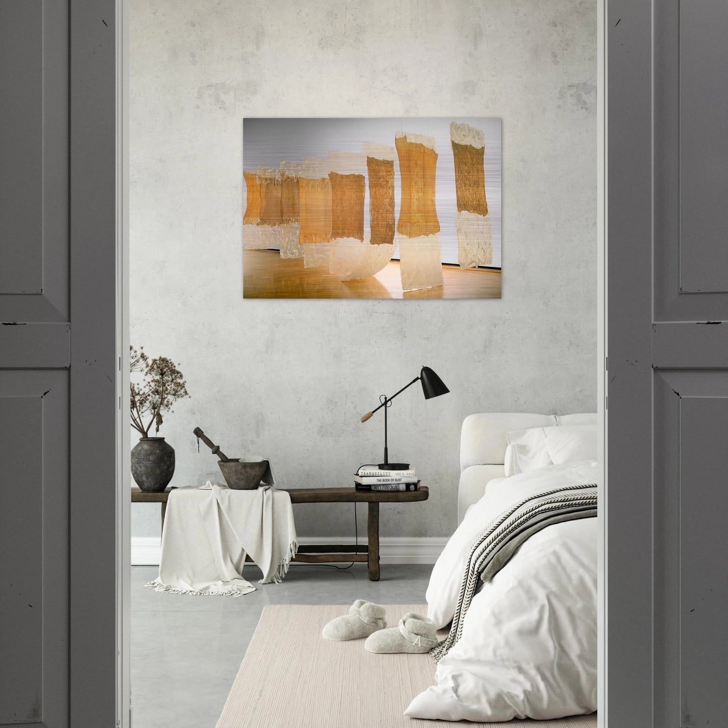 CONTINGENT 1968 - Eva Hesse Brushed Aluminum Print - 70x100 cm / 28x40 inches | Eva Hesse Aluminum Print | Eva Hesse Prints