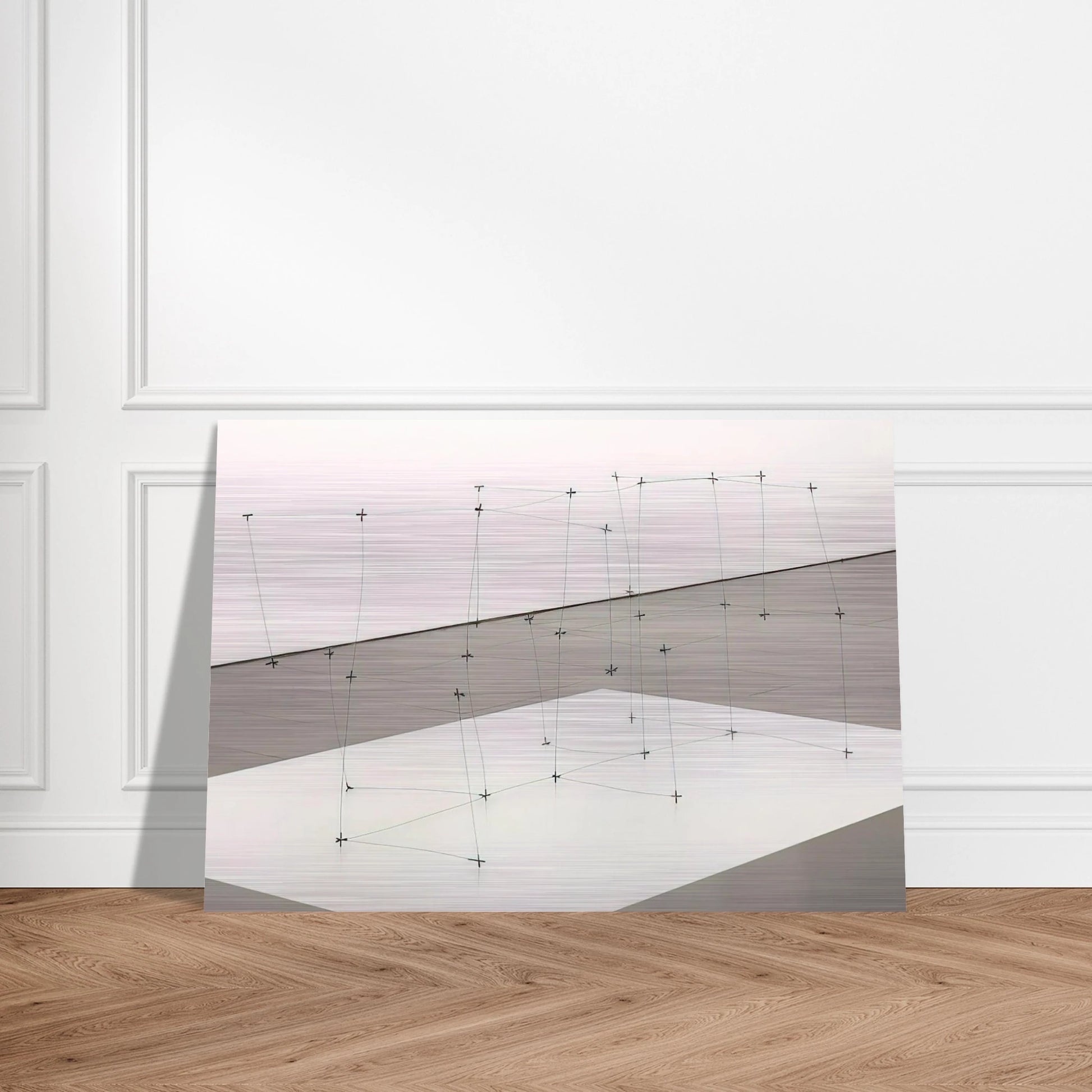 Reticulárea cuadrada horizontal 7110 - 1971 - Gego Brushed Aluminum Print - 70x100 cm / 28x40 inches | Gego Aluminum Print | Gego Prints