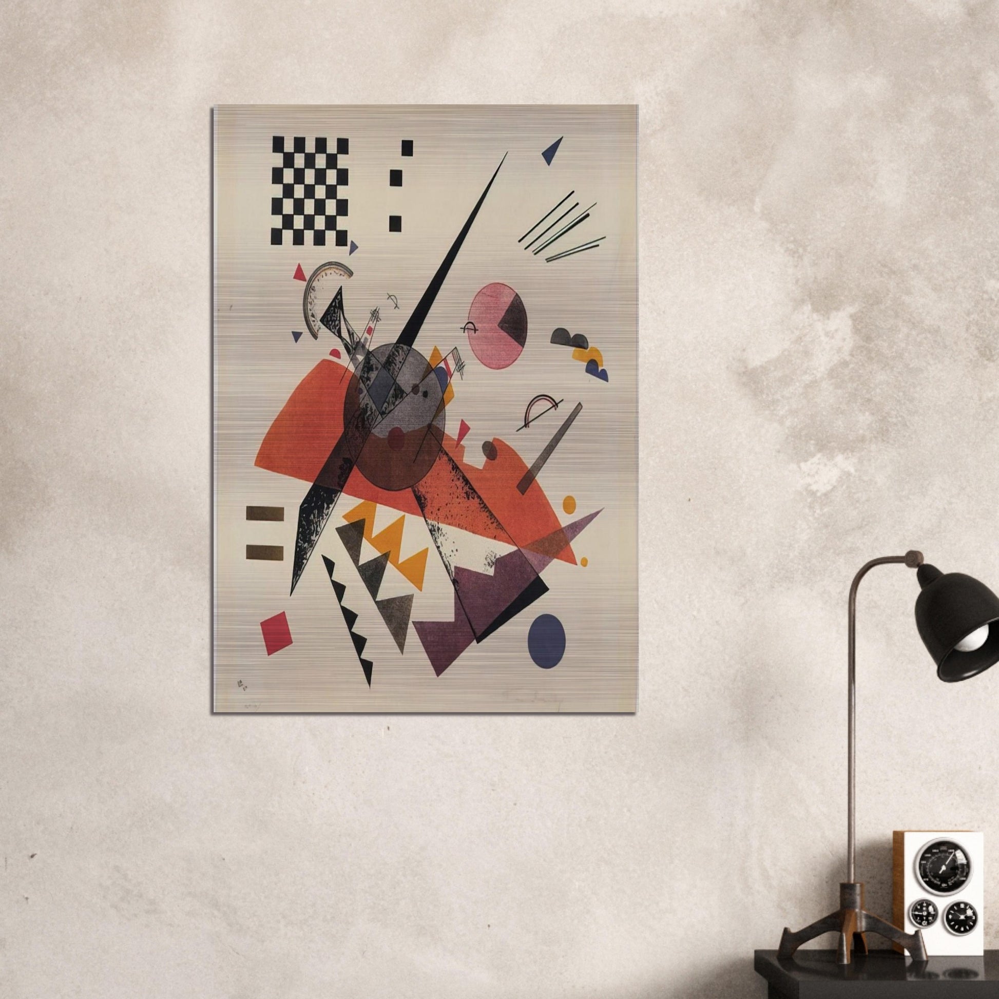 ORANGE 1923 - Wassily Kandinsky Brushed Aluminum Print - 70x100 cm / 28x40 inches | Wassily Kandinsky Aluminum Print | Wassily Kandinsky Prints