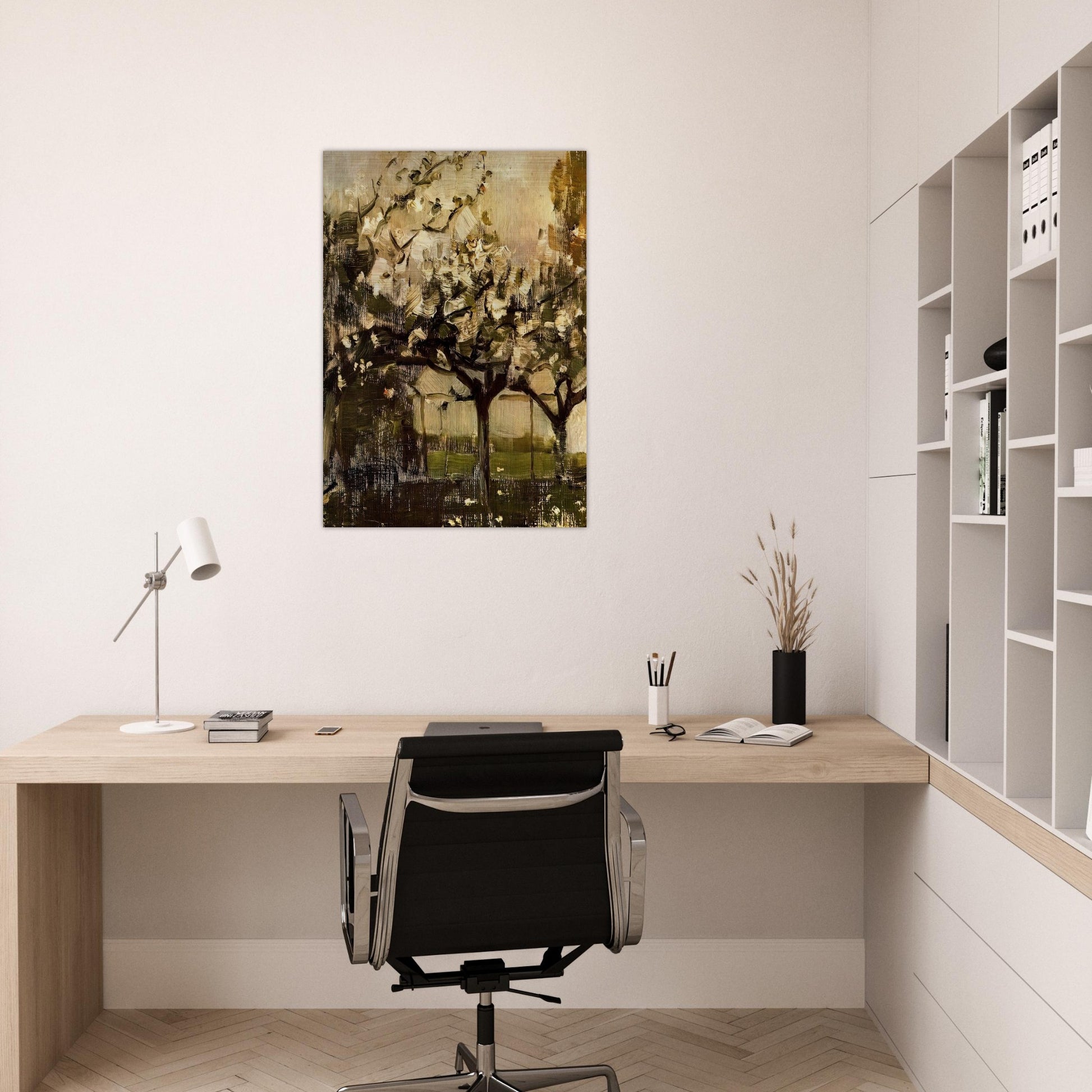 Alberi - Piet Mondrian Brushed Aluminum Print - 70x100 cm / 28x40 inches | Piet Mondrian Aluminum Print | Piet Mondrian Prints