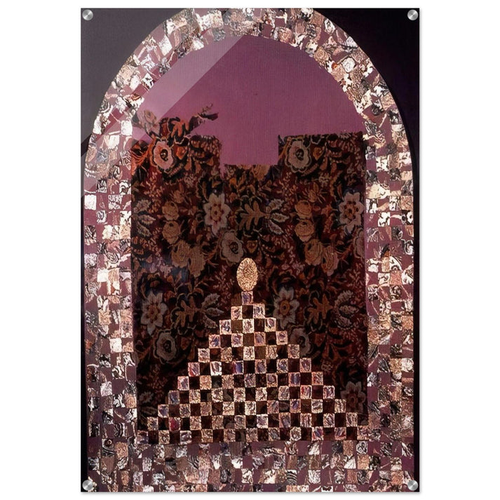 Shrine for the Egg - PD Pattern and Decoration - Miriam Schapiro Acrylic Print - 70x100 cm / 28x40″ inches | Miriam Schapiro Wall Art | Miriam Schapiro Prints