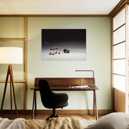 RED HORSE AND GREEN SULKY 1926 - Alexander Calder Brushed Aluminum Print - 70x100 cm / 28x40 inches | Alexander Calder Aluminum Print | Alexander Calder Prints