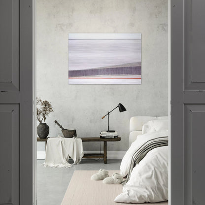La linea rossa - 1966 - Bice Lazzari Brushed Aluminum Print - 70x100 cm / 28x40 inches | Bice Lazzari Aluminum Print | Bice Lazzari Prints