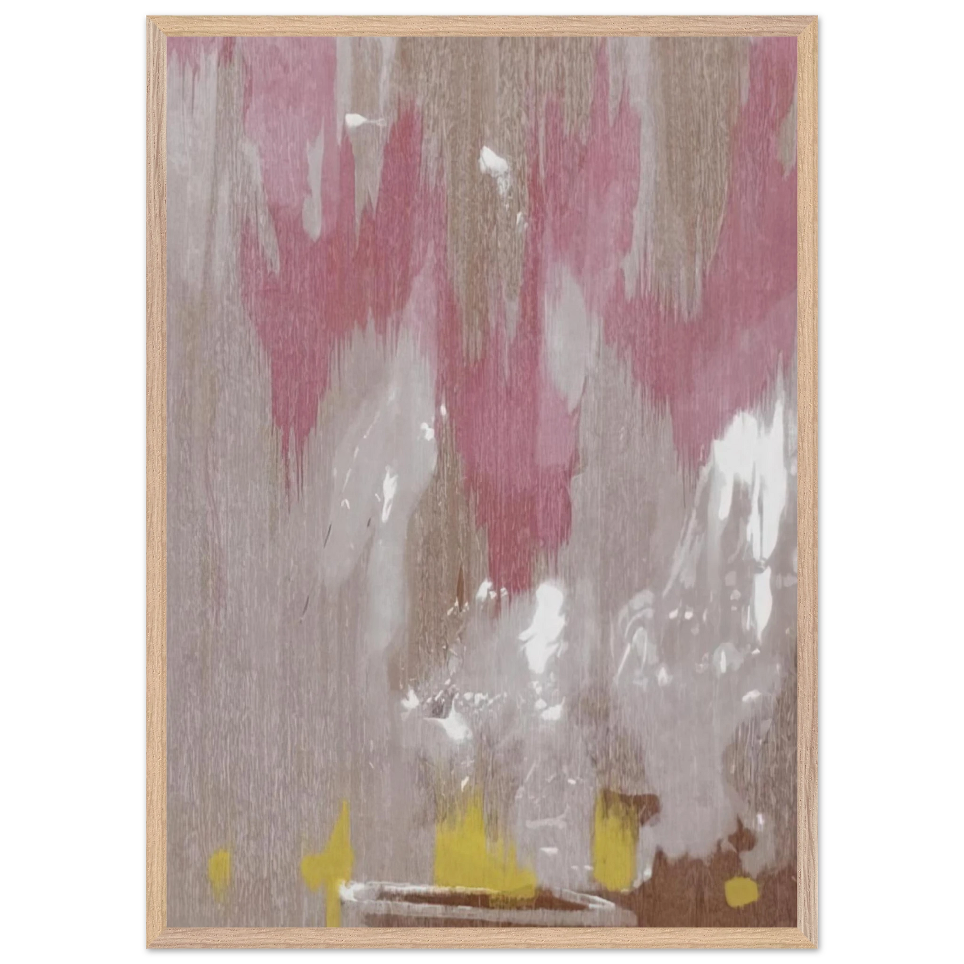 Helen Frankenthaler - Tales of Genji IV - 1998 Wall art - 20x25 cm / 8x10 inches - Premium Wooden Framed Poster With Fine Art Paper-canvas - White frame