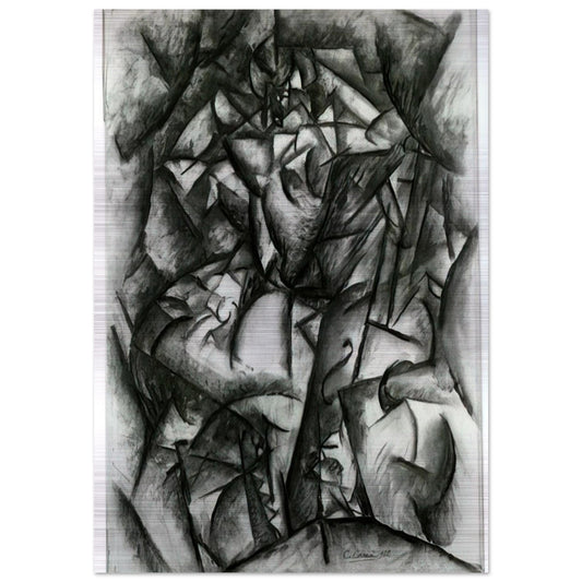 CONCERT CAFE 1912 - Carlo Carra Brushed Aluminum Print - 70x100 cm / 28x40 inches | Carlo Carra Aluminum Print | Carlo Carra Prints