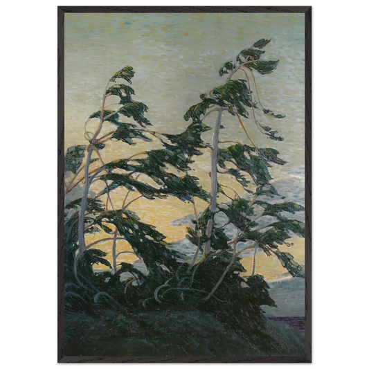 PINE ISLAND GEORGIAN BAY 1916 - Tom Thomson 70x100 cm / 28x40 inches Framed Art Print – Black Wooden Frame