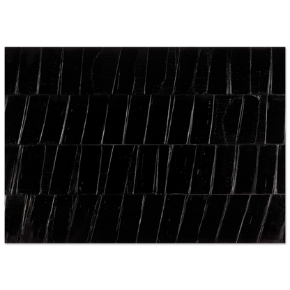 Peinture 324 x 362 cm, 1985 Polyptyque C - 1985 - Pierre Soulages Brushed Aluminum Print - 70x100 cm / 28x40 inches | Pierre Soulages Aluminum Print | Pierre Soulages Prints