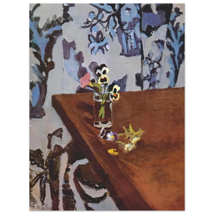 Henri Matisse - PANSIES ON A TABLE 1919  75x100 cm / 30x40inches Fine Art Poster