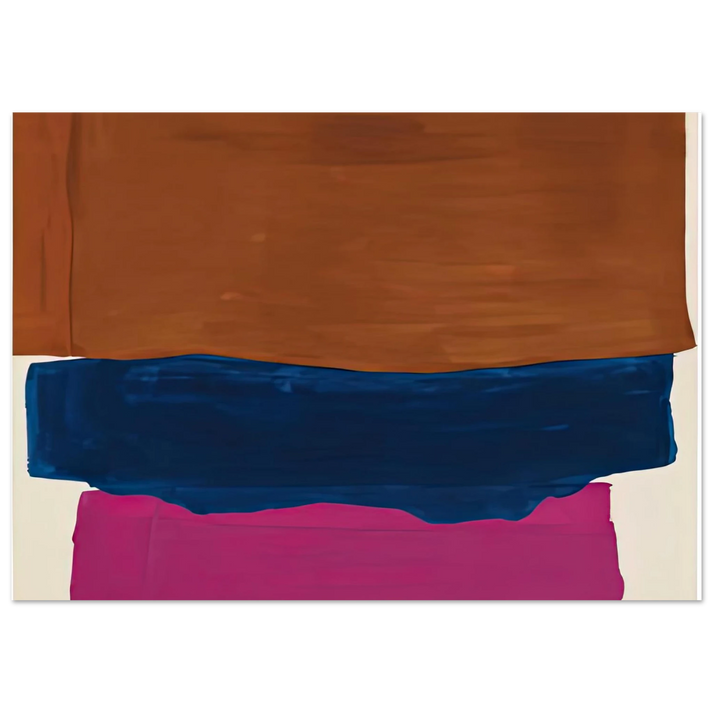 Helen Frankenthaler - Indian Summer, 1967- Wall Art - 30x40 cm / 12x16 inches - Premium Wooden Framed Poster With Fine Art Paper-canvas - Wood frame