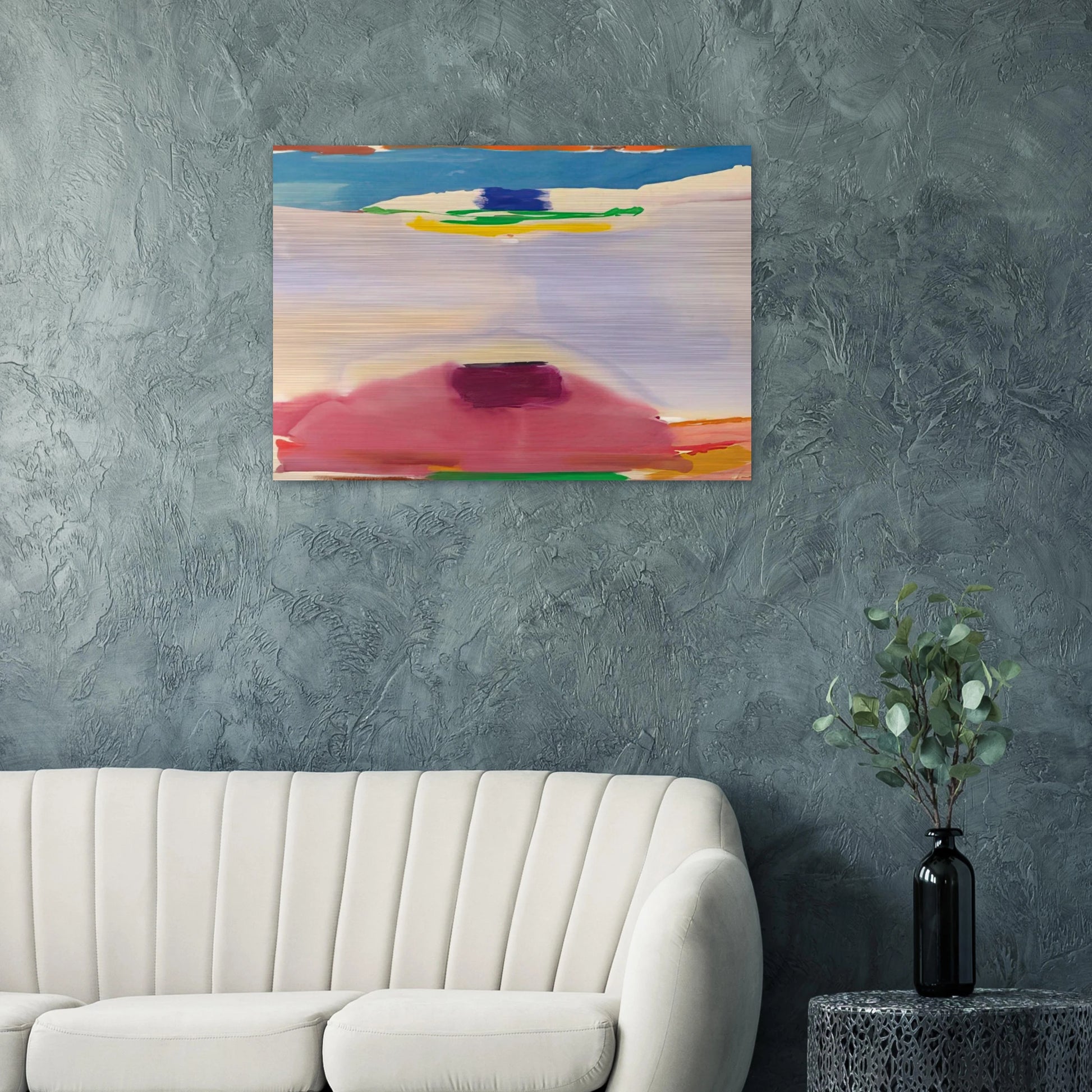 Leveling - 1973 - Helen Frankenthaler Brushed Aluminum Print - 70x100 cm / 28x40 inches | Helen Frankenthaler Aluminum Print | Helen Frankenthaler Prints