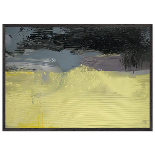 Sandstorm 1992- - Helen Frankenthaler 70x100 cm / 28x40 inches Framed Art Print – Black Wooden Frame