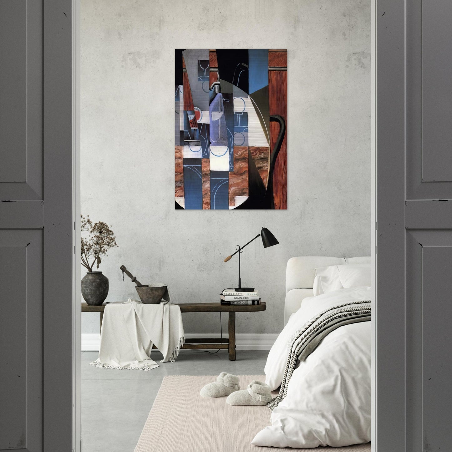 THE SIPHON 1913 - Juan Gris Brushed Aluminum Print - 70x100 cm / 28x40 inches | Juan Gris Aluminum Print | Juan Gris Prints