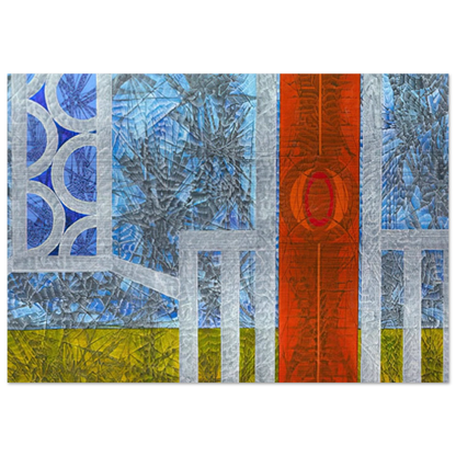 Epilogue - 1974 - Jimmy Ernst Brushed Aluminum Print - 70x100 cm / 28x40 inches | Jimmy Ernst Aluminum Print | Jimmy Ernst Prints