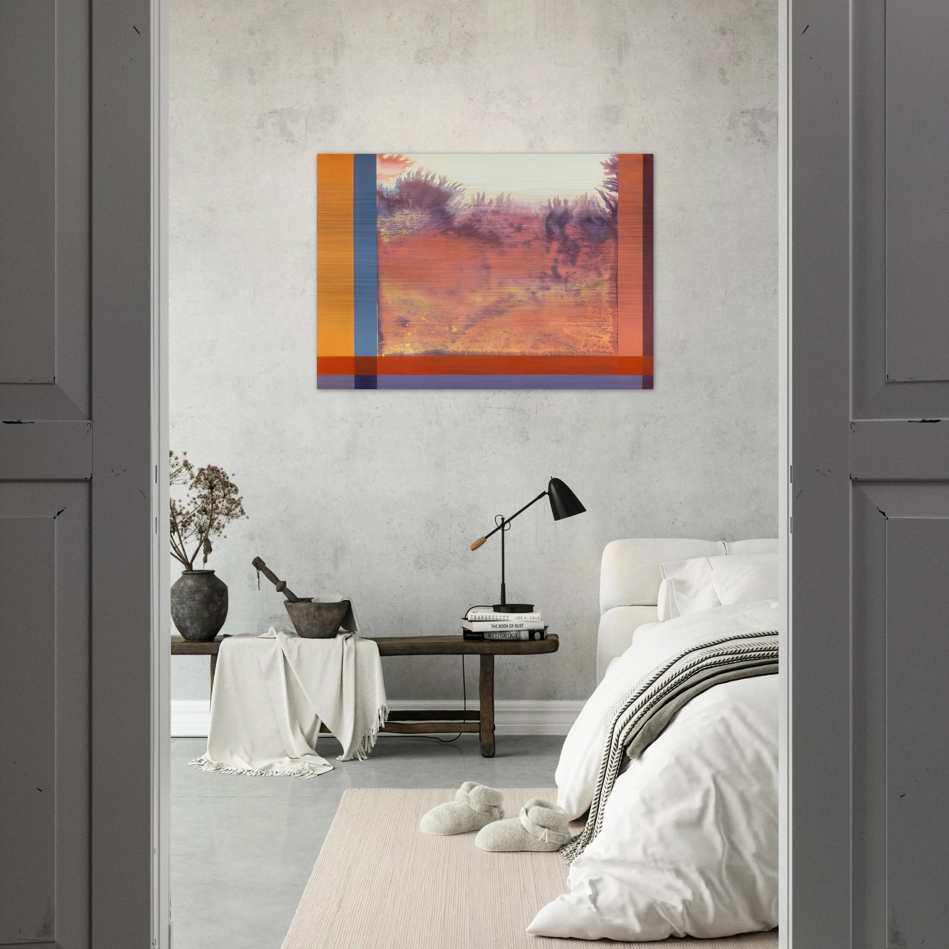 Jacob In The Wilderness - 1986 - Ronnie Landfield Brushed Aluminum Print - 70x100 cm / 28x40 inches | Ronnie Landfield Aluminum Print | Ronnie Landfield Prints