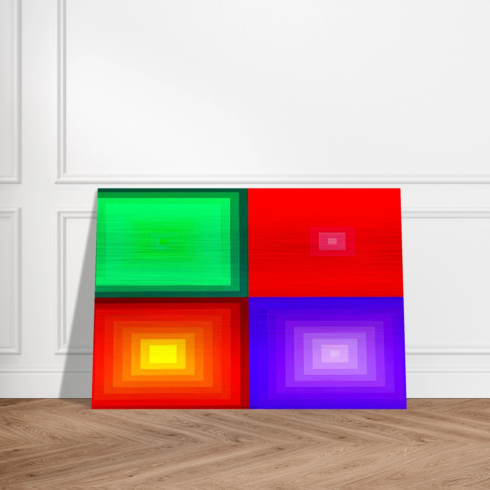 DVA-DVA - 1986 - Victor Vasarely Brushed Aluminum Print - 70x100 cm / 28x40 inches | Victor Vasarely Aluminum Print | Victor Vasarely Prints