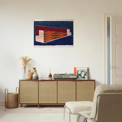 ABSTRACT 1940 - Josef Albers Brushed Aluminum Print - 70x100 cm / 28x40 inches | Josef Albers Aluminum Print | Josef Albers Prints