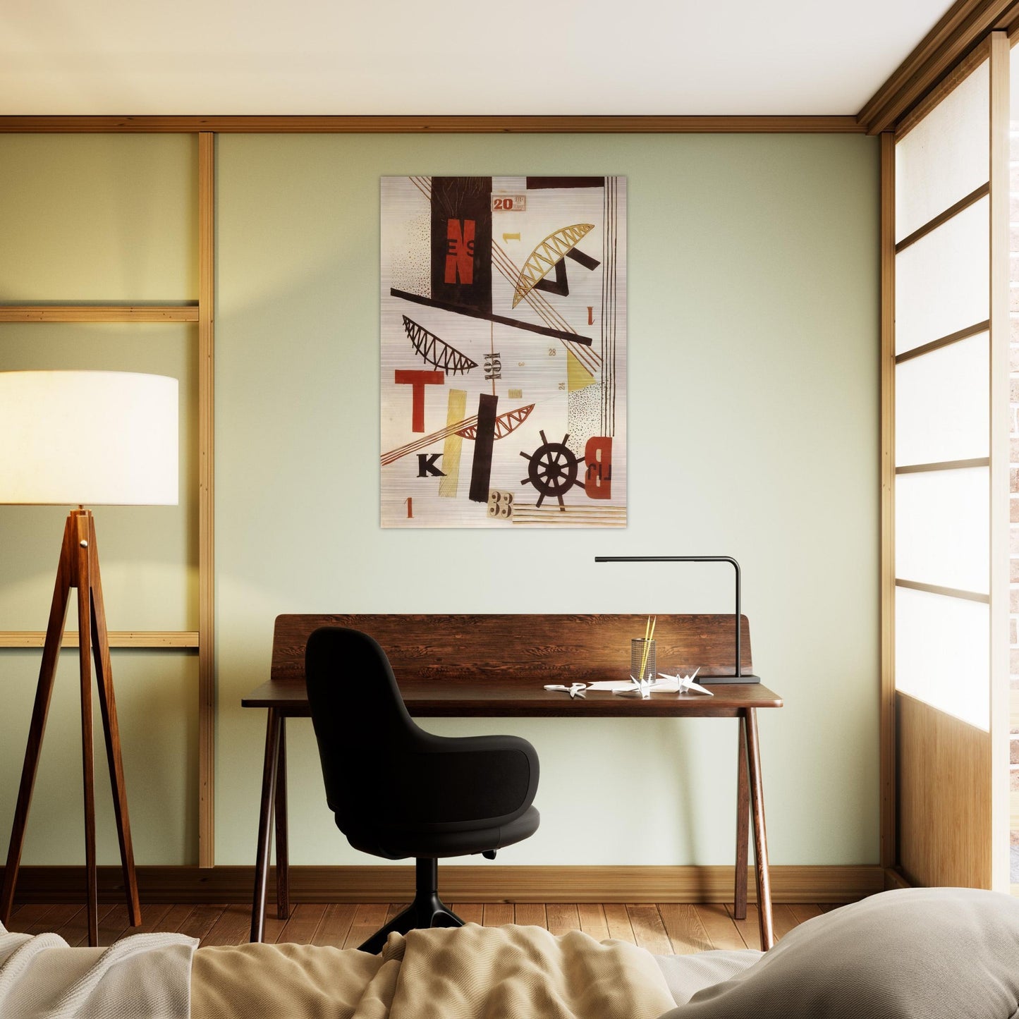 Hidak Bridges - Laszlo Moholy-Nagy Brushed Aluminum Print - 70x100 cm / 28x40 inches | Laszlo Moholy-Nagy Aluminum Print | Laszlo Moholy-Nagy Prints