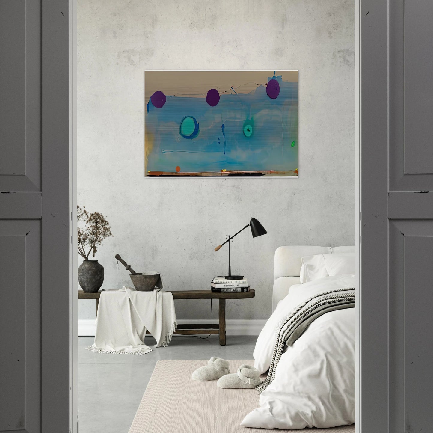 Water Shadows, 1988- - Helen Frankenthaler Brushed Aluminum Print - 70x100 cm / 28x40 inches | Helen Frankenthaler Aluminum Print | Helen Frankenthaler Prints