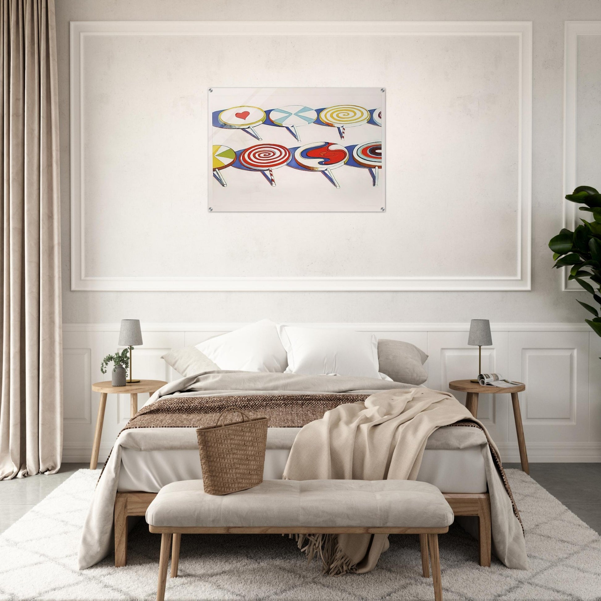 Big Suckers - 1971 - Wayne Thiebaud Acrylic Print - 70x100 cm / 28x40″ inches | Wayne Thiebaud Wall Art | Wayne Thiebaud Prints