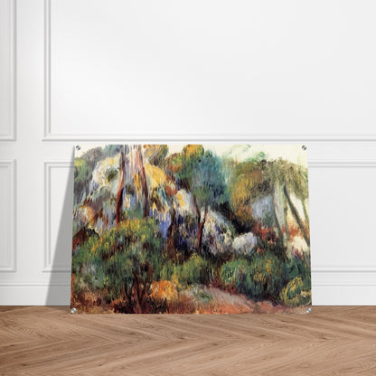 Purple Landscape - Pierre-Auguste Renoir Acrylic Print - 70x100 cm / 28x40″ inches