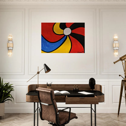 THE BIG WHEEL 1970 - Alexander Calder Brushed Aluminum Print - 70x100 cm / 28x40 inches | Alexander Calder Aluminum Print | Alexander Calder Prints