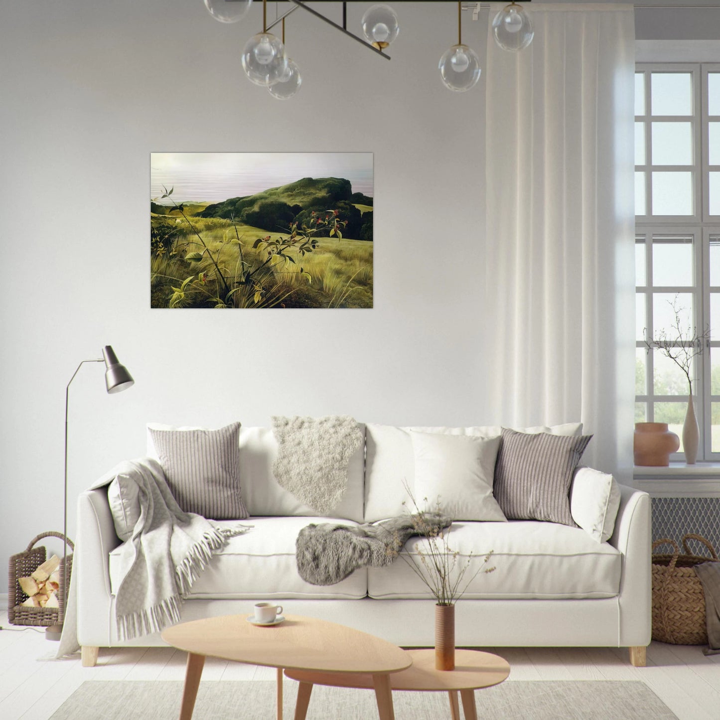 BLACKBERRY PICKER - Andrew Wyeth Brushed Aluminum Print - 70x100 cm / 28x40 inches | Andrew Wyeth Aluminum Print | Andrew Wyeth Prints