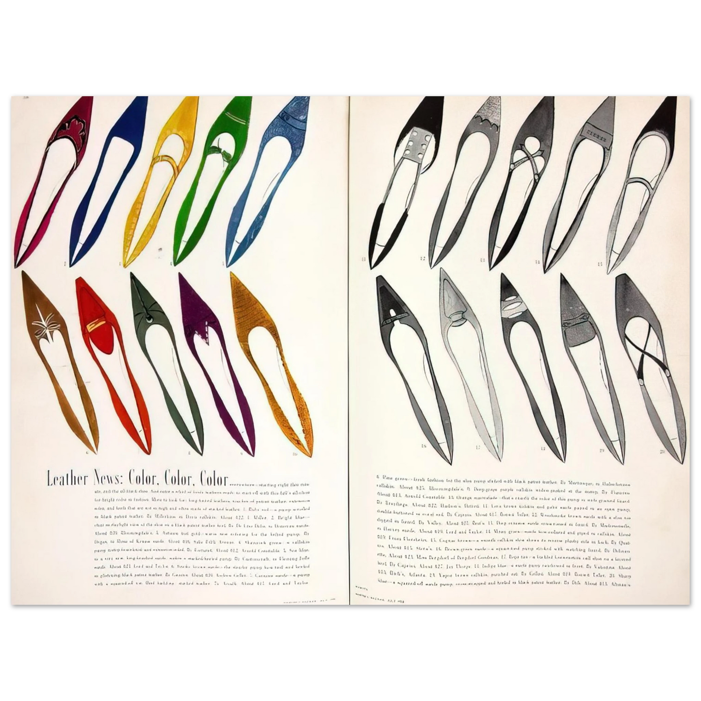 Andy Warhol - Shoe Advertisement for I.Miller  Harper's Bazzar  Fine Art Poster