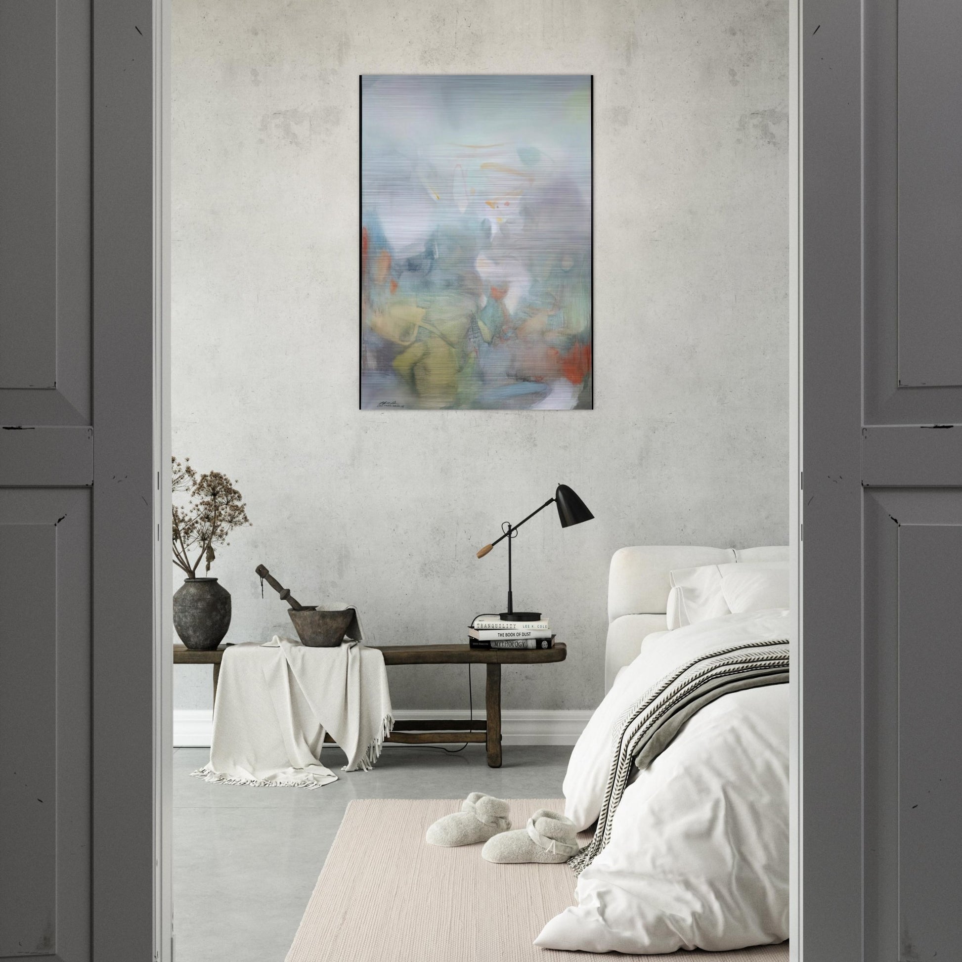 2 F VRIER 1986 - Chu teh Chun Brushed Aluminum Print - 70x100 cm / 28x40 inches | Chu teh Chun Aluminum Print | Chu teh Chun Prints