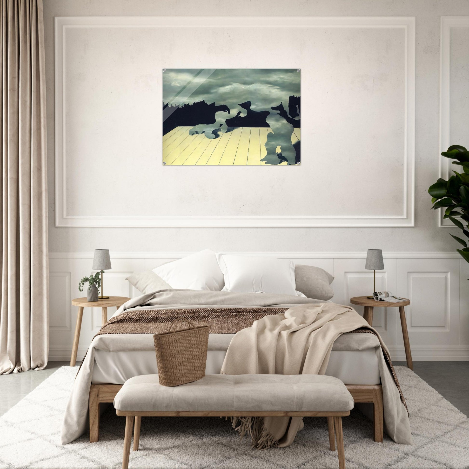 THE MUSCLES OF THE SKY 1927 - Rene Magritte Acrylic Print - 70x100 cm / 28x40″ inches | Rene Magritte Wall Art | Rene Magritte Prints