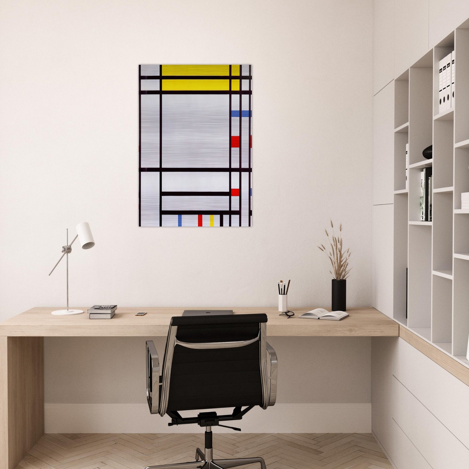 Place de la Concorde - Piet Mondrian Brushed Aluminum Print - 70x100 cm / 28x40 inches | Piet Mondrian Aluminum Print | Piet Mondrian Prints