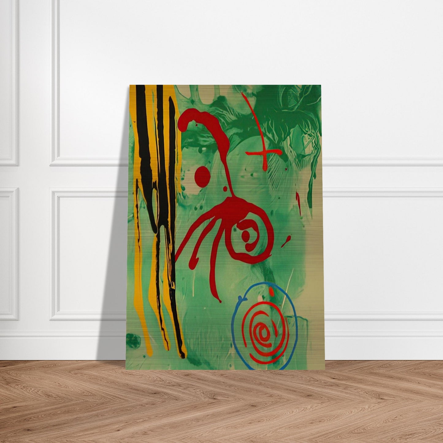 The Gnome - 2005 - John Hoyland Brushed Aluminum Print - 70x100 cm / 28x40 inches | John Hoyland Aluminum Print | John Hoyland Prints