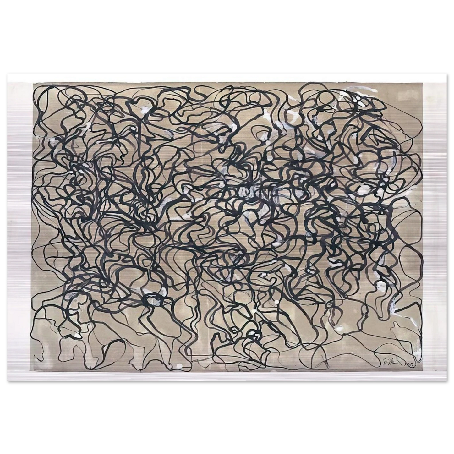 Long Letter 1 - 2009 - Brice Marden Brushed Aluminum Print - 70x100 cm / 28x40 inches | Brice Marden Aluminum Print | Brice Marden Prints