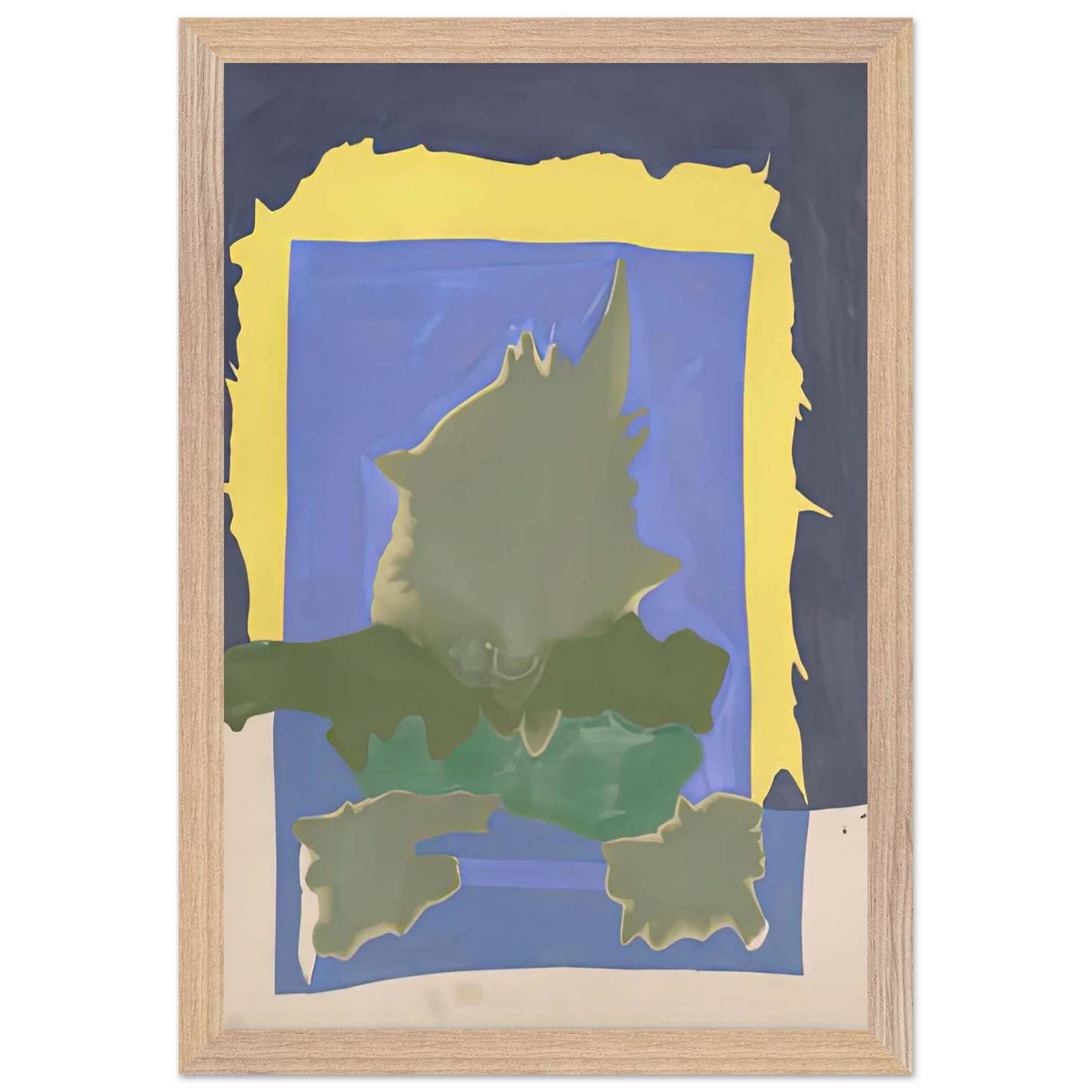 Helen Frankenthaler - Interior Landscape, 1964- Wall Art - 60x80 cm / 24x32 inches - Fine Art Poster-canvas - -