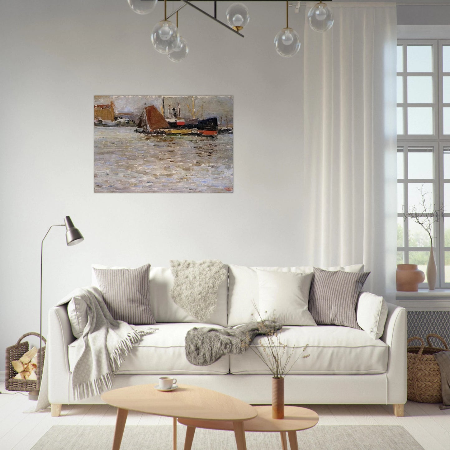 ROTTERDAM SUN 1906 - Wassily Kandinsky Brushed Aluminum Print - 70x100 cm / 28x40 inches | Wassily Kandinsky Aluminum Print | Wassily Kandinsky Prints