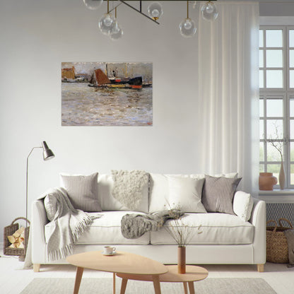 ROTTERDAM SUN 1906 - Wassily Kandinsky Brushed Aluminum Print - 70x100 cm / 28x40 inches | Wassily Kandinsky Aluminum Print | Wassily Kandinsky Prints