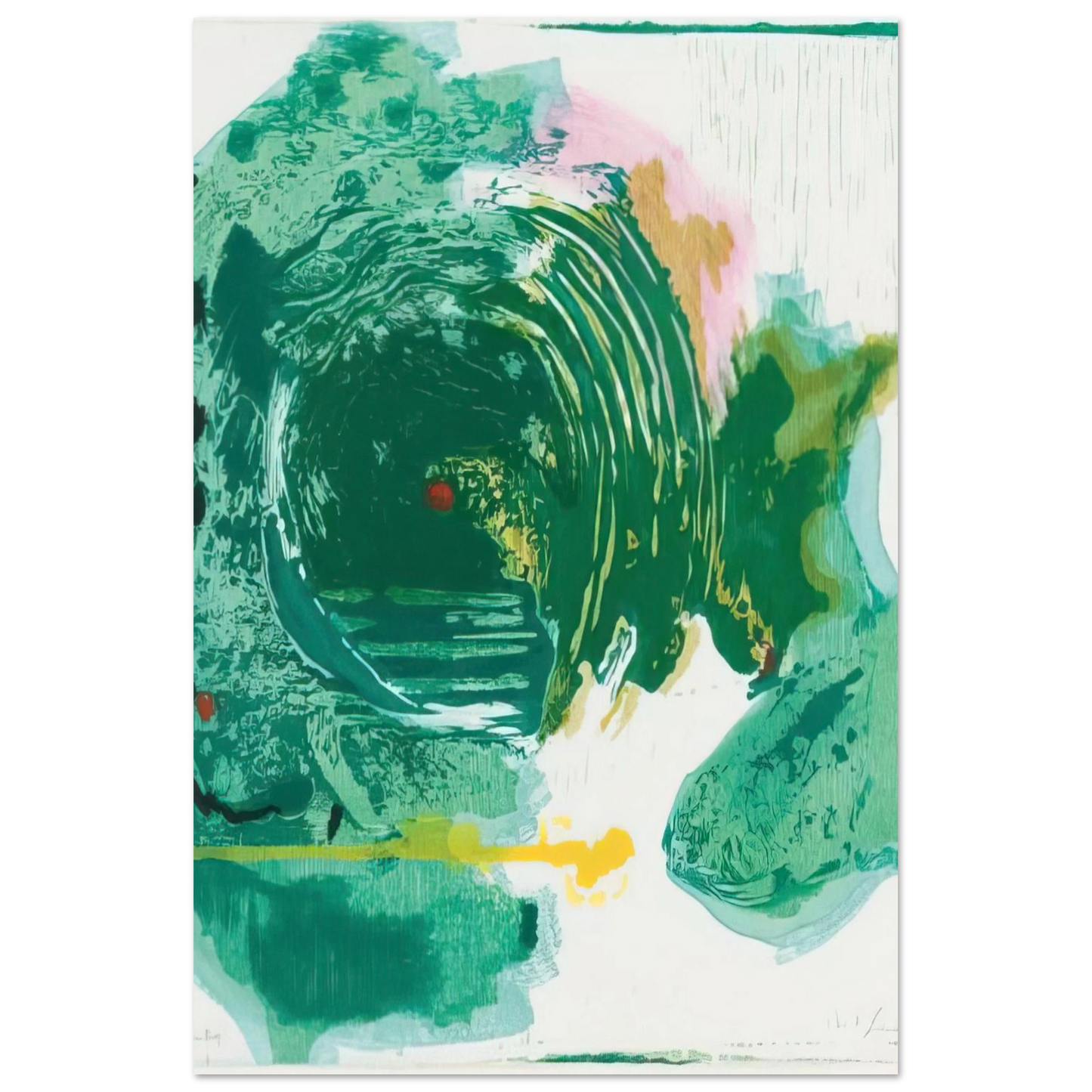Helen Frankenthaler - Radius - 1993 Wall art - 25x60 cm / 10x24 inches - Fine Art Poster-canvas - -