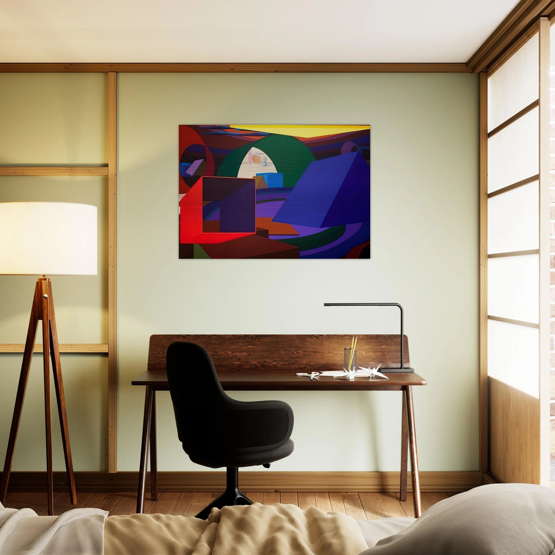 Orion II - Al Held Brushed Aluminum Print - 70x100 cm / 28x40 inches | Al Held Aluminum Print | Al Held Prints