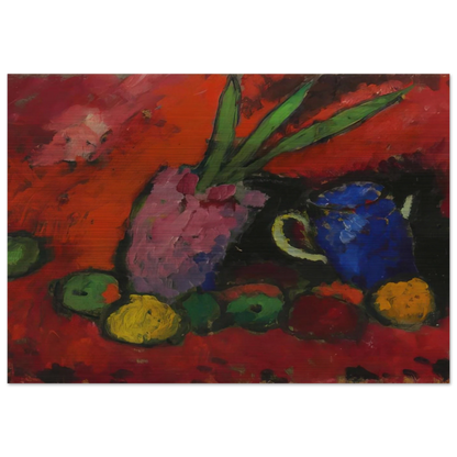 STILL LIFE 1912 - Alexej von Jawlensky Brushed Aluminum Print - 70x100 cm / 28x40 inches | Alexej von Jawlensky Aluminum Print | Alexej von Jawlensky Prints