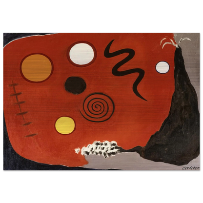 THE FUSE 1947 - Alexander Calder Brushed Aluminum Print - 70x100 cm / 28x40 inches | Alexander Calder Aluminum Print | Alexander Calder Prints