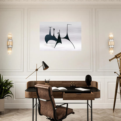 SPINY MAQUETTE 1939 - Alexander Calder Brushed Aluminum Print - 70x100 cm / 28x40 inches | Alexander Calder Aluminum Print | Alexander Calder Prints