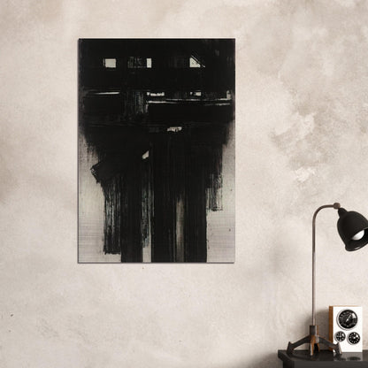 Untitled Intaglio - 1956 - Pierre Soulages Brushed Aluminum Print - 70x100 cm / 28x40 inches | Pierre Soulages Aluminum Print | Pierre Soulages Prints